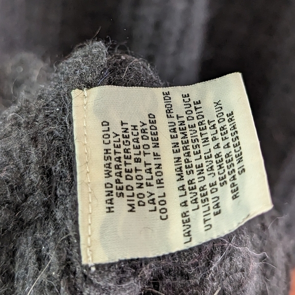 Denim & Supply Ralph Lauren Sweater Womens XL Black Chunky Oversized Slouchy - Picture 8 of 10